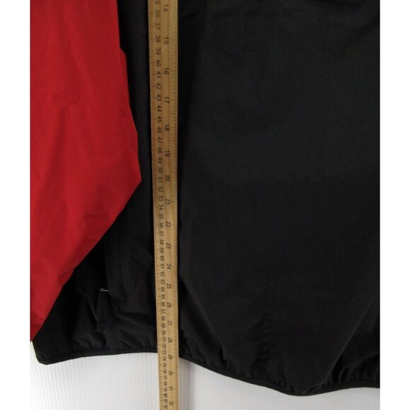 VINTAGE Eddie Bauer Jacket XL Red Anorak Windbreaker 1/4 Zip Nylon - Picture 6 of 11